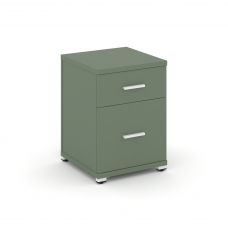 Concept Тумба опорная/приставная 1 ящ.+1 распаш. фасад CN.TUO-004 W Кобо/Металл Белый 420*420*583