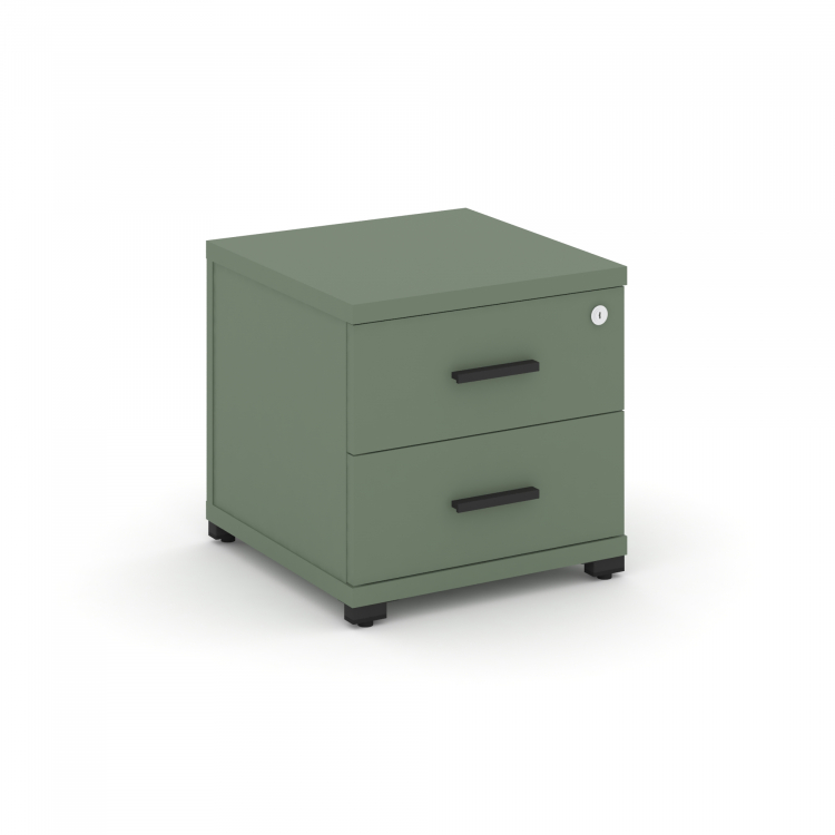 Concept Тумба приставная 2 ящ. CN.TUP-001 B Кобо/Металл Черный 420*420*416