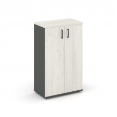 Style Project Тумба опорная/приставная SN.TOP-062 Антрацит/Дуб Наварра/Черный Ручки 700*400*1150