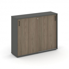 Style Project Тумба опорная/приставная SN.TOP-172 Антрацит/Вяз Благородный/Черный Ручки 1432*400*115