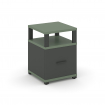 Concept Тумба приставная 1 распаш. фасад с надставкой CN.TUP-005 A Кобо/Антрацит/Металл Антрацит 420