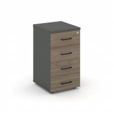 Style Project Тумба приставная SN.TPP-001 Антрацит/Вяз Благородный/Черный Ручки 416*460*750