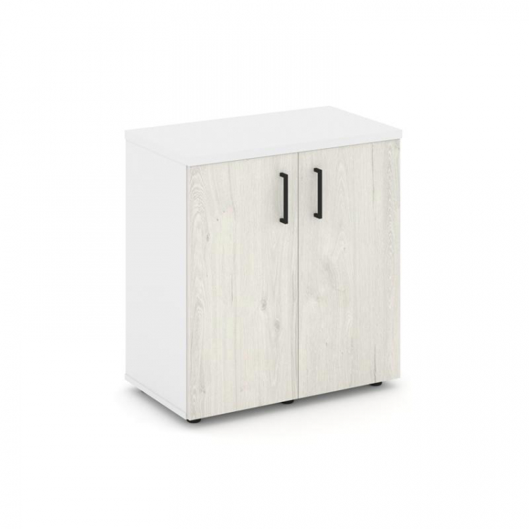 Style Project Тумба опорная/приставная SN.TOP-031 Белый/Белый/Дуб Наварра/Черный Ручки 600*400*750