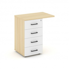 Style Project Тумба приставная SN.TPP-002 Акация Лорка/Белый/Черный Ручки 416/700*460*750