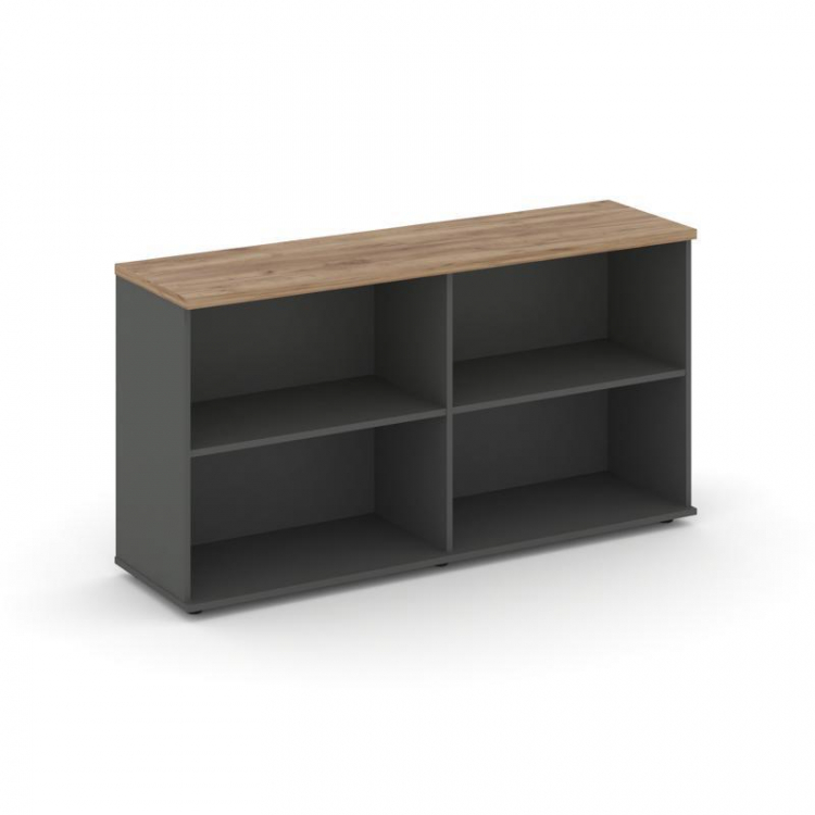 Style Project Тумба опорная/приставная SN.TOP-121 Антрацит/Дуб Табак 1232*400*750