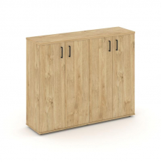 Style Project Тумба опорная/приставная SN.TOP-162 Тиквуд Светлый/Черный Ручки 1432*400*1150