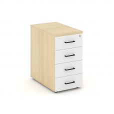 Style Project Тумба опорная/приставная SN.TOP-002 Акация Лорка/Белый/Черный Ручки 416*700*750