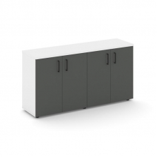 Style Project Тумба опорная/приставная SN.TOP-132 Белый/Белый/Антрацит/Черный Ручки 1432*400*750