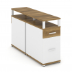 Concept Тумба двухсторонняя опорная/приставная 1 ящ.+1 распаш. фасад с надставкой. CN.DTGO-006 W Сан