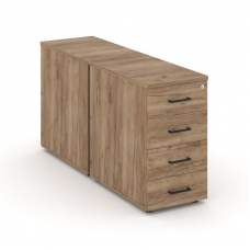 Style Project Тумба опорная/приставная SN.TOP-011 Дуб Табак/Черный Ручки 416*1232*750