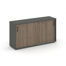 Style Project Тумба опорная/приставная SN.TOP-143 Антрацит/Вяз Благородный/Черный Ручки 1632*400*750