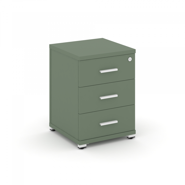 Concept Тумба опорная/приставная 3 ящ. CN.TUO-001 W Кобо/Металл Белый 420*420*583