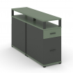 Concept Тумба двухсторонняя опорная/приставная 1 ящ.+1 распаш. фасад с надставкой. CN.DTGO-006 A Коб