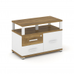 Concept Тумба приставная широкая 2 ящ.+1 распаш. фасад с надставкой широкой CN.TSP-006 W Сандал Янта