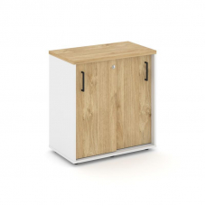 Style Project Тумба опорная/приставная SN.TOP-041 Белый/Тиквуд Светлый/Черный Ручки 600*400*750