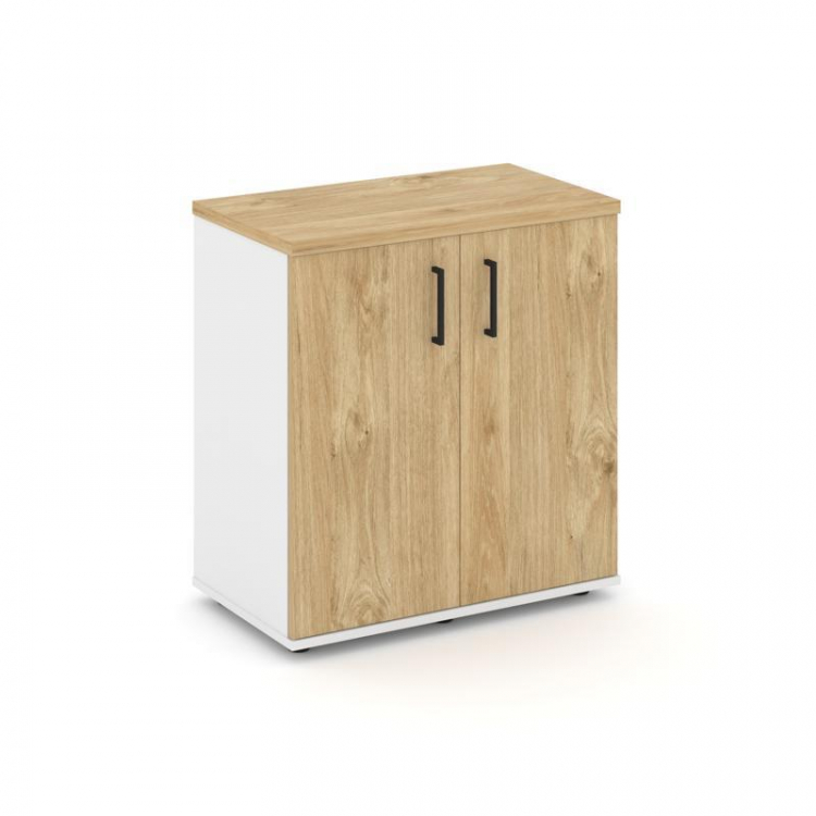 Style Project Тумба опорная/приставная SN.TOP-031 Белый/Тиквуд Светлый/Черный Ручки 600*400*750