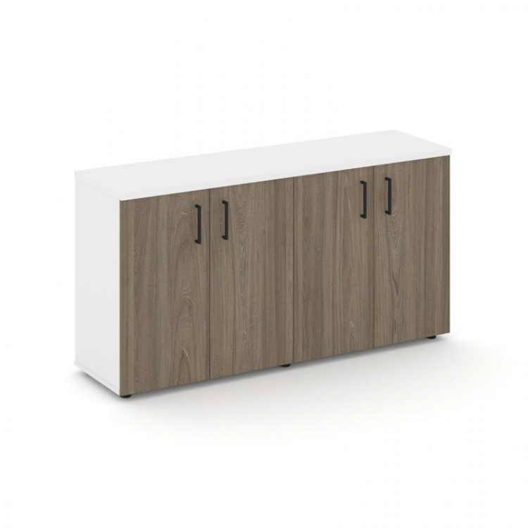 Style Project Тумба опорная/приставная SN.TOP-133 Белый/Белый/Вяз Благородный/Черный Ручки 1632*400*