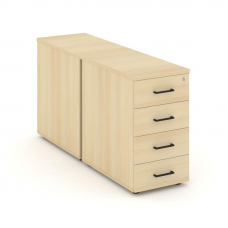 Style Project Тумба опорная/приставная SN.TOP-013 Акация Лорка/Черный Ручки 416*1632*750