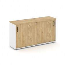 Style Project Тумба опорная/приставная SN.TOP-142 Белый/Тиквуд Светлый/Черный Ручки 1432*400*750