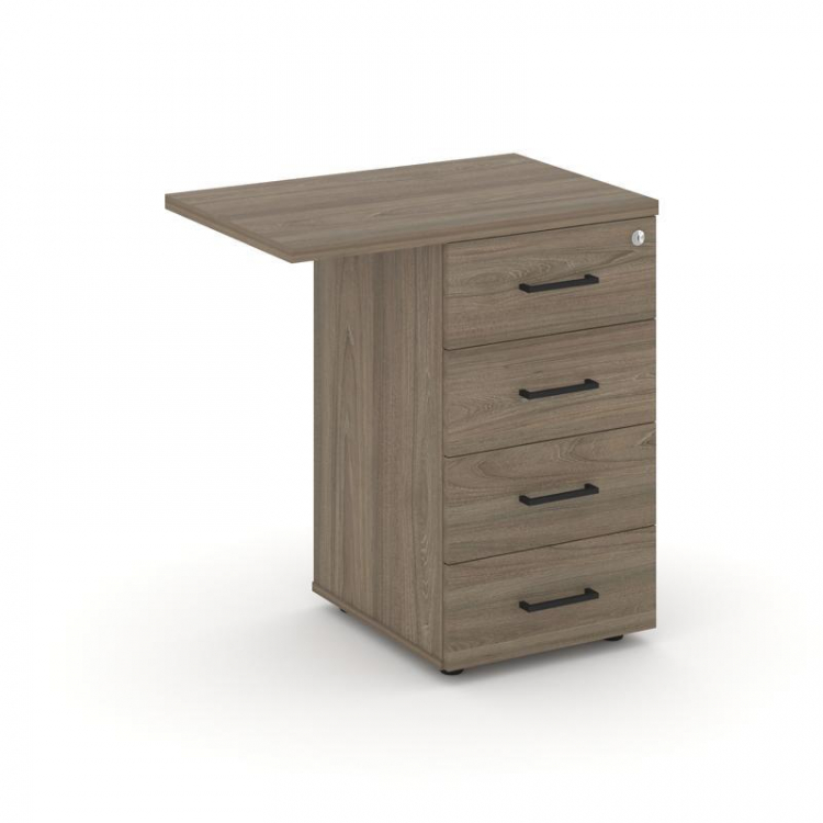 Style Project Тумба приставная SN.TPP-002 Вяз Благородный/Черный Ручки 416/700*460*750