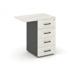 Style Project Тумба приставная SN.TPP-002 Антрацит/Дуб Наварра/Черный Ручки 416/700*460*750