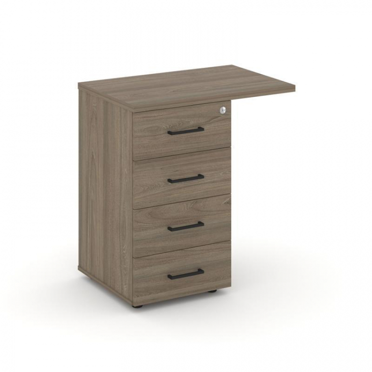 Style Project Тумба приставная SN.TPP-002 Вяз Благородный/Черный Ручки 416/700*460*750