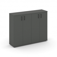 Style Project Тумба опорная/приставная SN.TOP-161 Антрацит/Черный Ручки 1232*400*1150