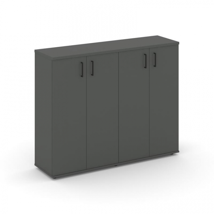 Style Project Тумба опорная/приставная SN.TOP-161 Антрацит/Черный Ручки 1232*400*1150