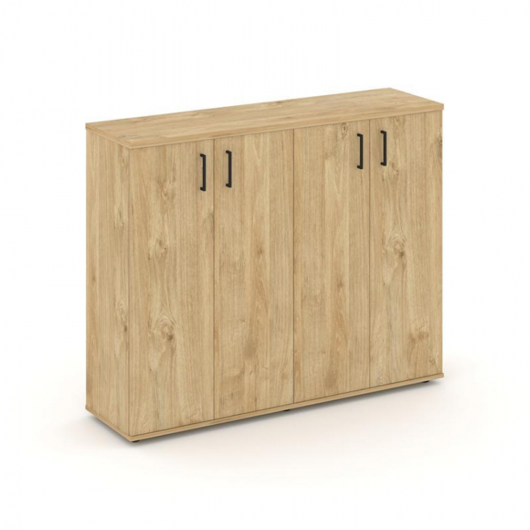 Style Project Тумба опорная/приставная SN.TOP-161 Тиквуд Светлый/Черный Ручки 1232*400*1150