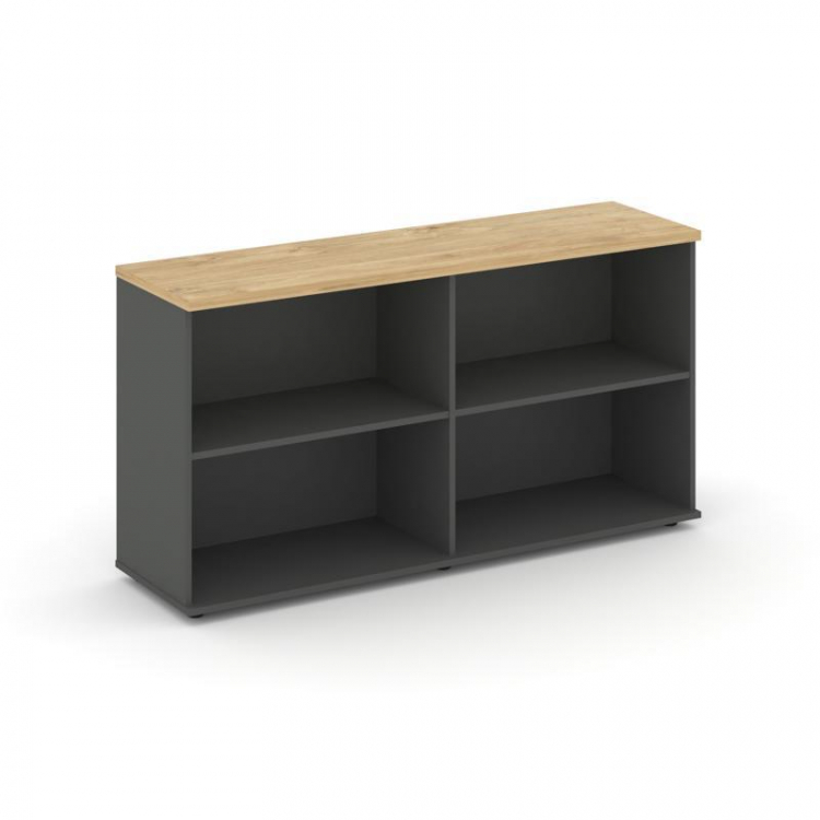 Style Project Тумба опорная/приставная SN.TOP-122 Антрацит/Тиквуд Светлый 1432*400*750