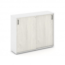 Style Project Тумба опорная/приставная SN.TOP-172 Белый/Белый/Дуб Наварра/Черный Ручки 1432*400*1150