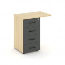 Style Project Тумба приставная SN.TPP-002 Акация Лорка/Акация Лорка/Антрацит/Черный Ручки 416/700*46