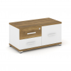 Concept Тумба приставная широкая 2 ящ.+1 распаш. фасад CN.TSP-004 W Сандал Янтарный/Белый Бриллиант/