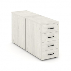 Style Project Тумба опорная/приставная SN.TOP-012 Дуб Наварра/Черный Ручки 416*1432*750