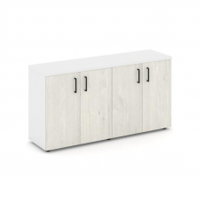 Style Project Тумба опорная/приставная SN.TOP-131 Белый/Белый/Дуб Наварра/Черный Ручки 1232*400*750