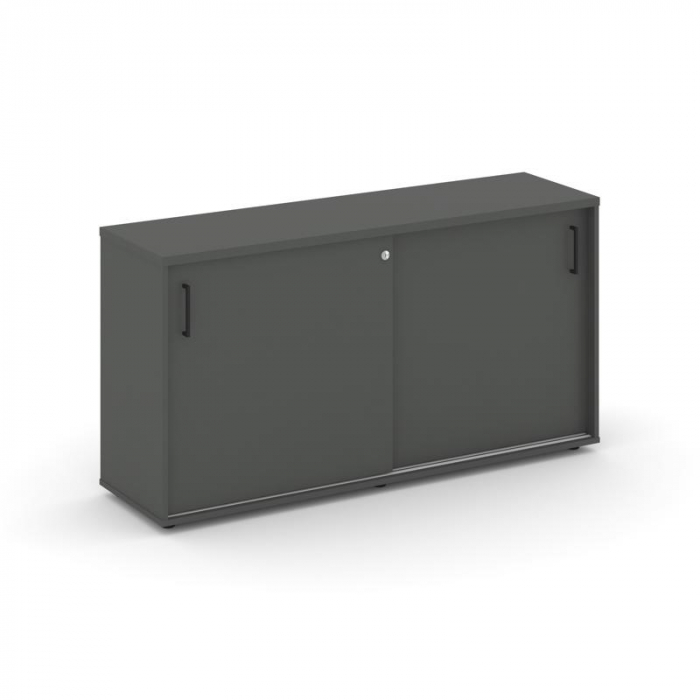 Style Project Тумба опорная/приставная SN.TOP-142 Антрацит/Черный Ручки 1432*400*750