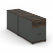 Concept Тумба двухсторонняя опорная/приставная 1 ящ.+1 распаш. фасад CN.DTGO-004 A Дуб Мали/Антрацит