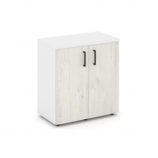 Style Project Тумба опорная/приставная SN.TOP-033 Белый/Белый/Дуб Наварра/Черный Ручки 800*400*750