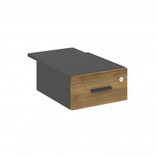 Concept Тумба с 1 ящ. CN.PT-003 A Сандал Янтарный/Антрацит 347*573*169