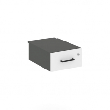 Style Project Тумба с одним ящиком SN.TP-022 Антрацит/Антрацит/Белый/Черный Ручки 343*507*176