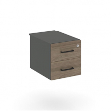 Style Project Тумба с 2 ящ. SN.TP-033 Антрацит/Вяз Благородный/Черный Ручки 343*607*356