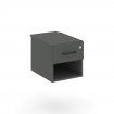 Style Project Тумба с 1 открытой нишей и 1 ящ. SN.TP-043 Антрацит/Черный Ручки 343*607*356