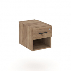 Style Project Тумба с 1 открытой нишей и 1 ящ. SN.TP-043 Дуб Табак/Черный Ручки 343*607*356