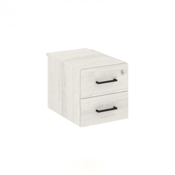 Style Project Тумба с 2 ящ. SN.TP-032 Дуб Наварра/Черный Ручки 343*507*356