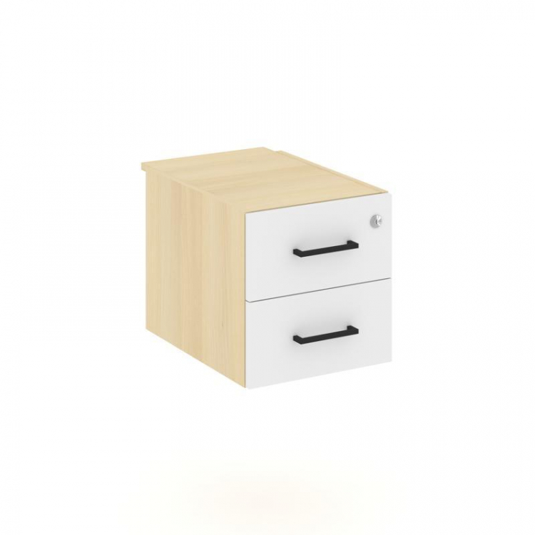 Style Project Тумба с 2 ящ. SN.TP-032 Акация Лорка/Белый/Черный Ручки 343*507*356