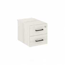 Style Project Тумба с 2 ящ. SN.TP-033 Дуб Наварра/Черный Ручки 343*607*356