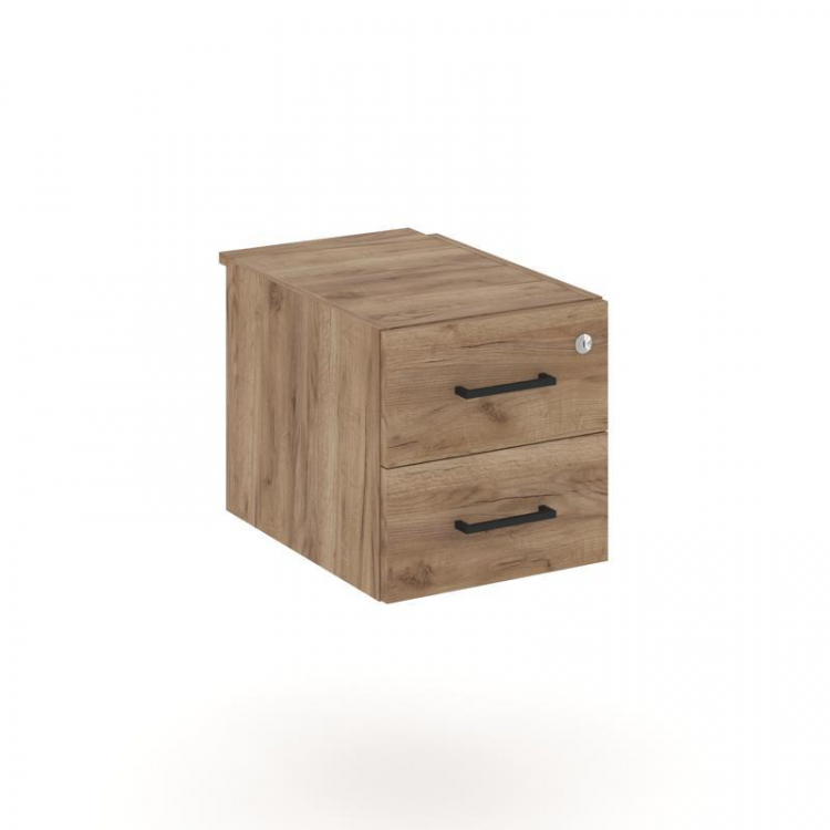 Style Project Тумба с 2 ящ. SN.TP-033 Дуб Табак/Черный Ручки 343*607*356