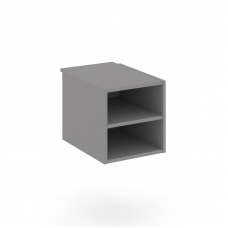 Стайл Проджект Подвесная тумба с двумя открытыми нишами SN.TP-013 Серый Пепел 343*591*352
