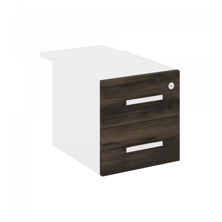 Concept Тумба с 2 ящ. CN.PT-004 W Дуб Мали/Белый Бриллиант 347*573*352
