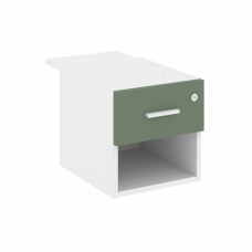 Concept Тумба с открытой нишей и 1 ящ. CN.PT-005 W Кобо/Белый Бриллиант 347*573*336